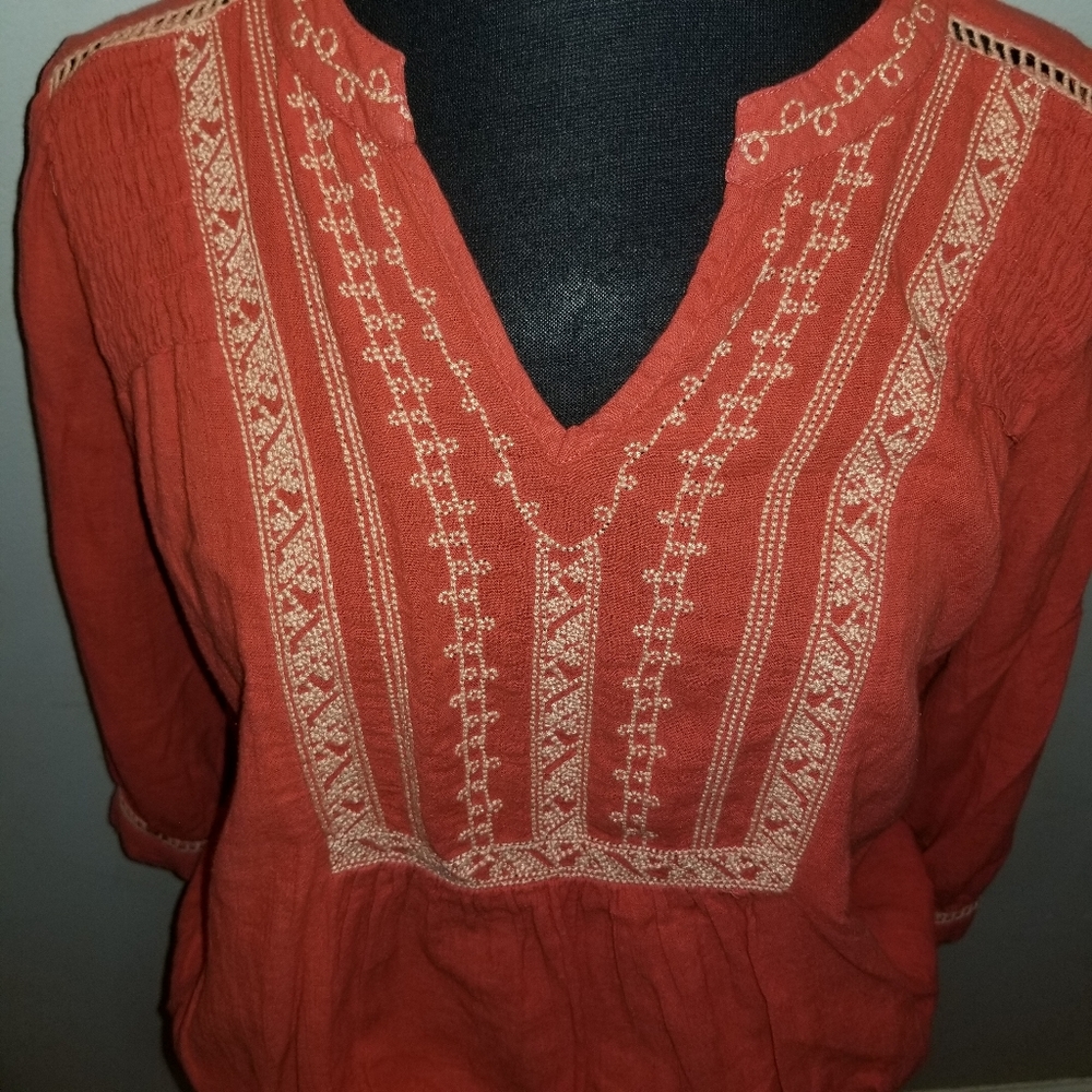 Vintage America coral top small - Picture 3 of 6